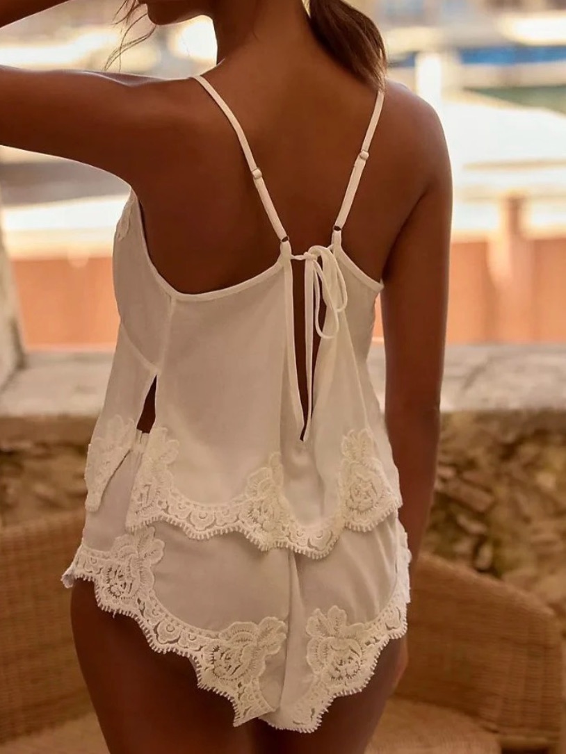 Homebodii White Valentina Cami Set — image 4 of 8